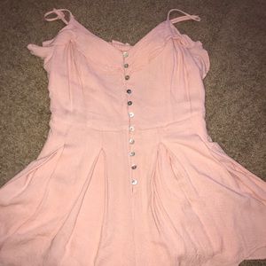 Pleated romper